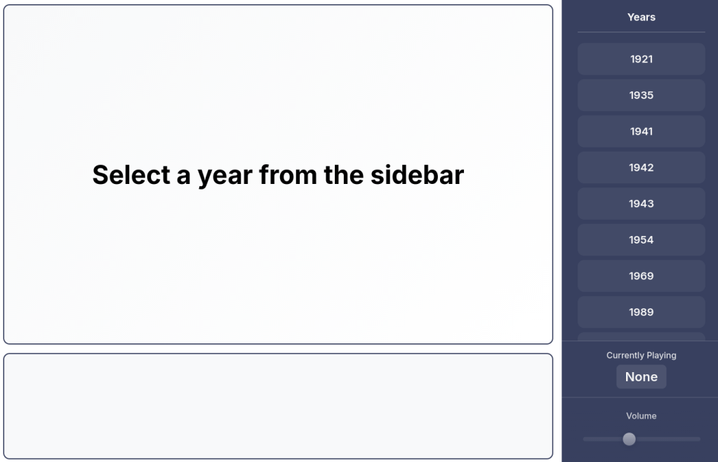 HistoryPhone web interface